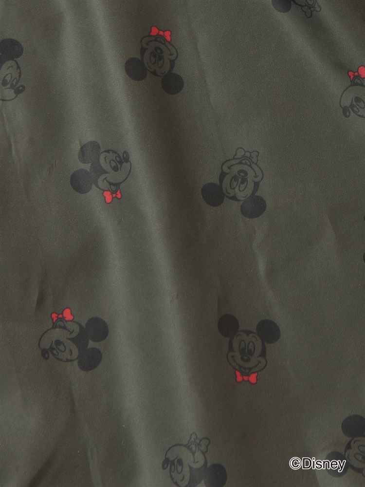 Disney／袋付きエコバッグ／Mickey Mouseプリント3 ブラック バッグ